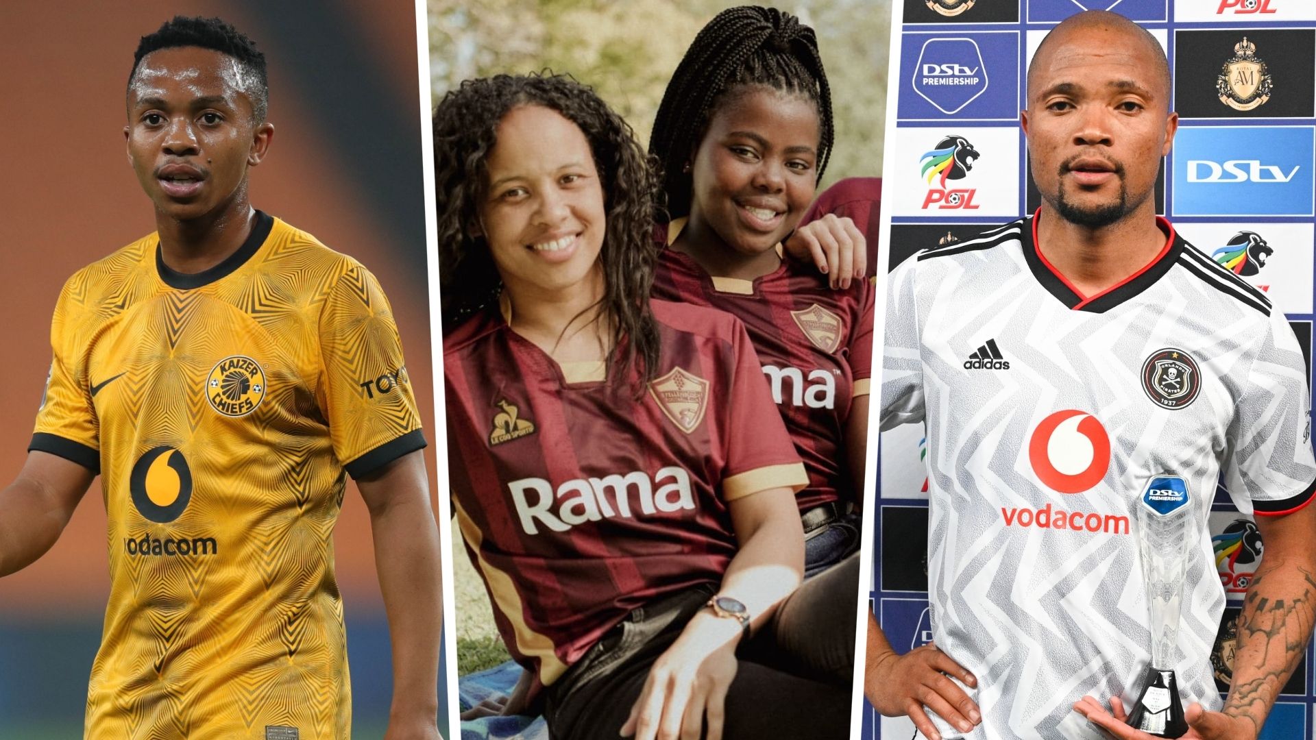 Chiefs Stellenbosch Pirates kits