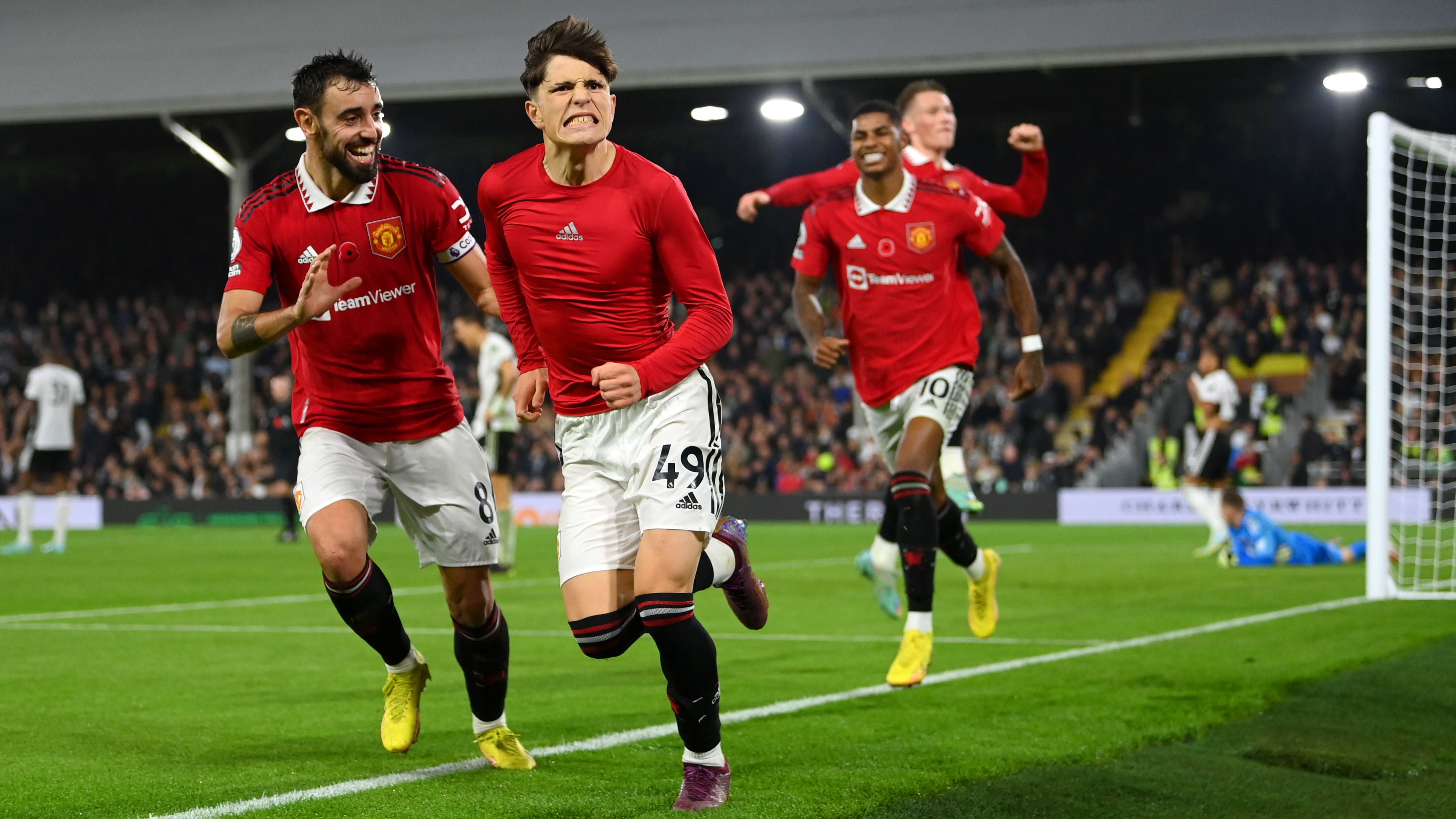 Garnacho Manchester United Fulham 2022-23