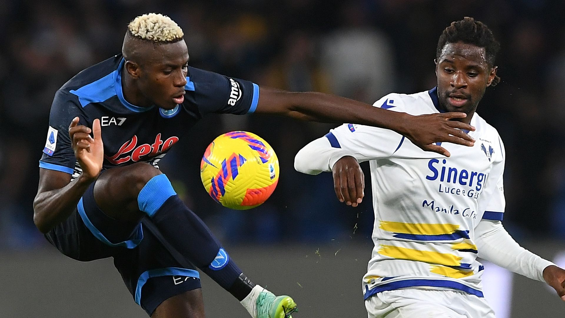 Osimhen Tameze Napoli Verona Serie A