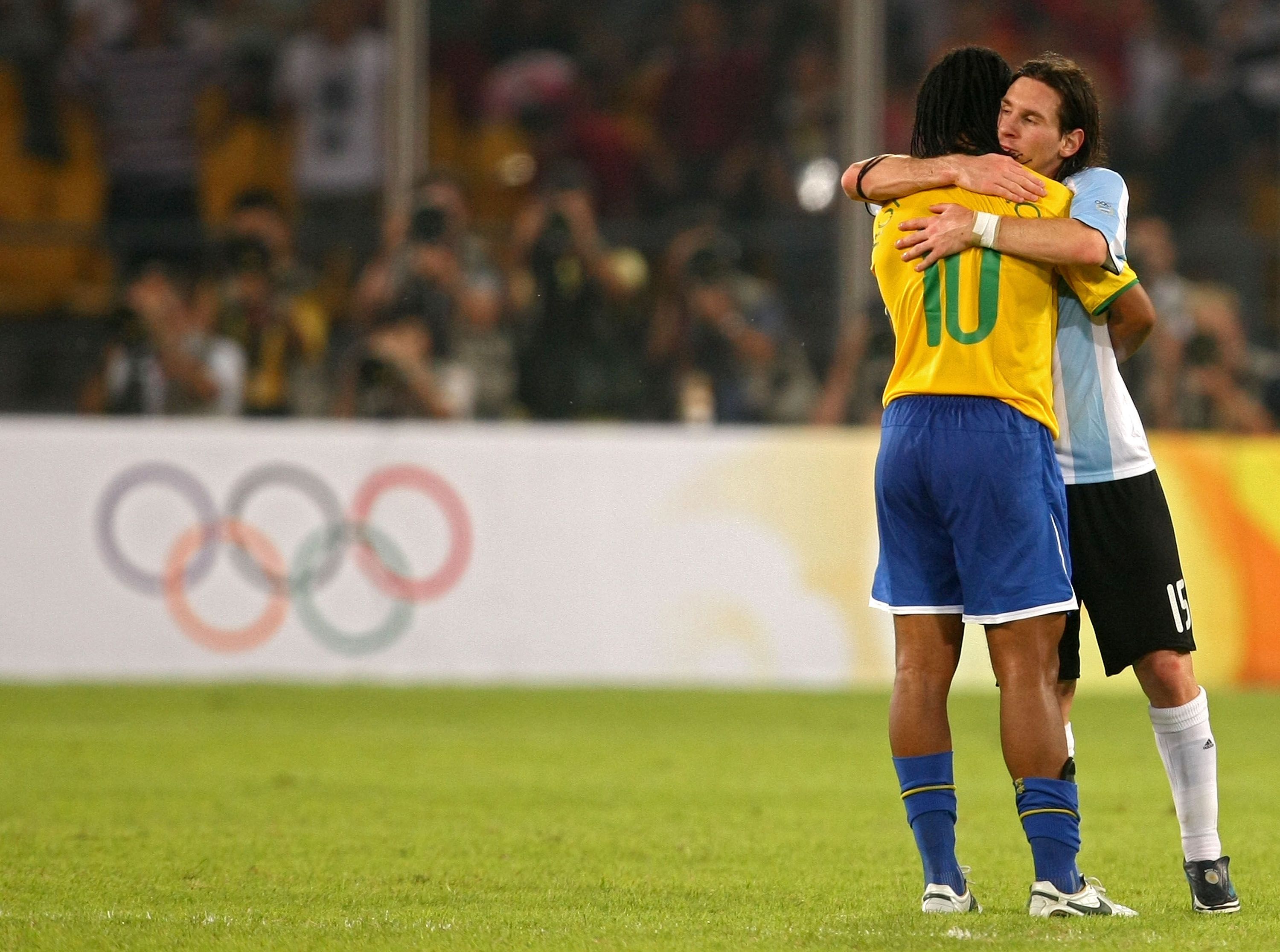 Messi e Ronaldinho Olimpíadas