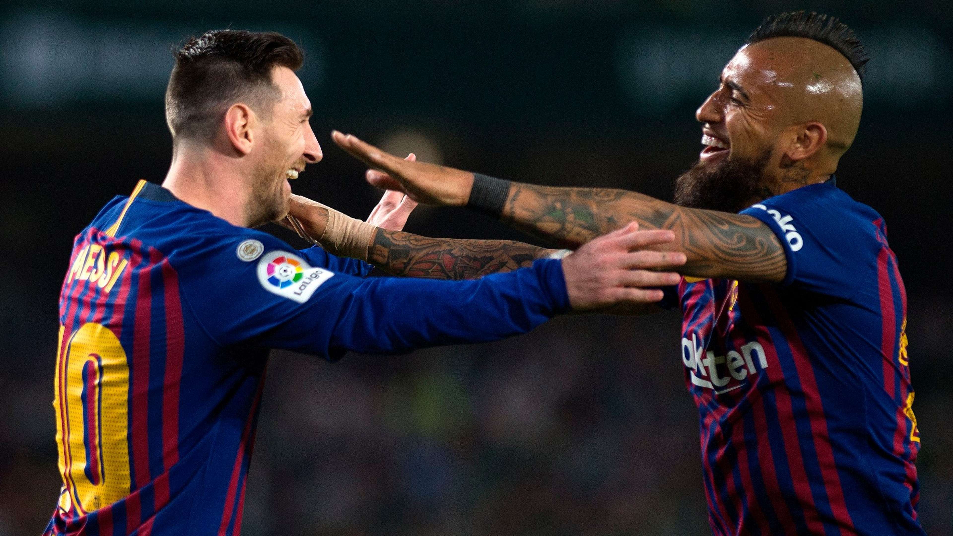 Arturo Vidal Lionel Messi - Barcelona