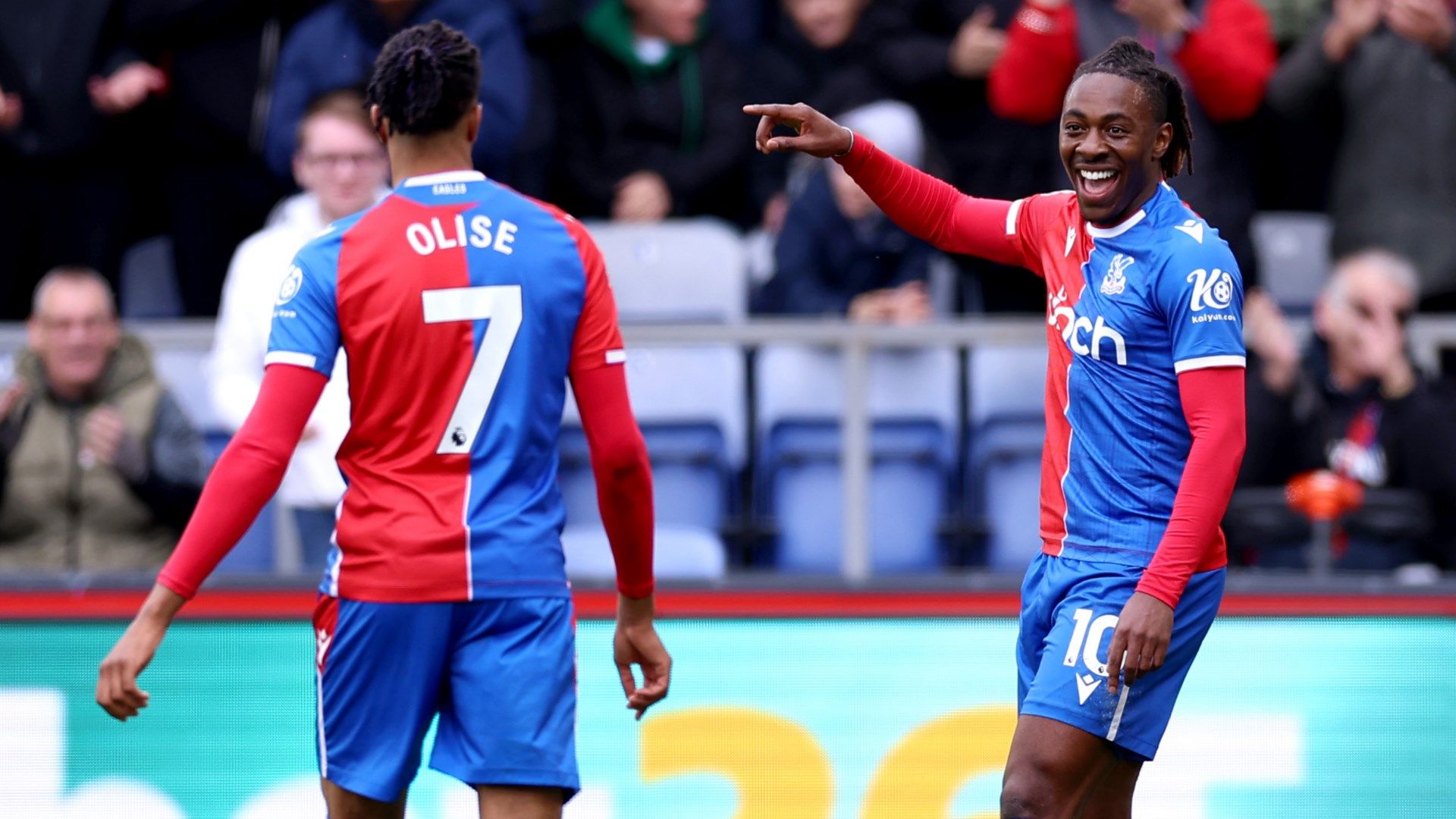 Michael Olise and Eberechi Eze of Crystal Palace