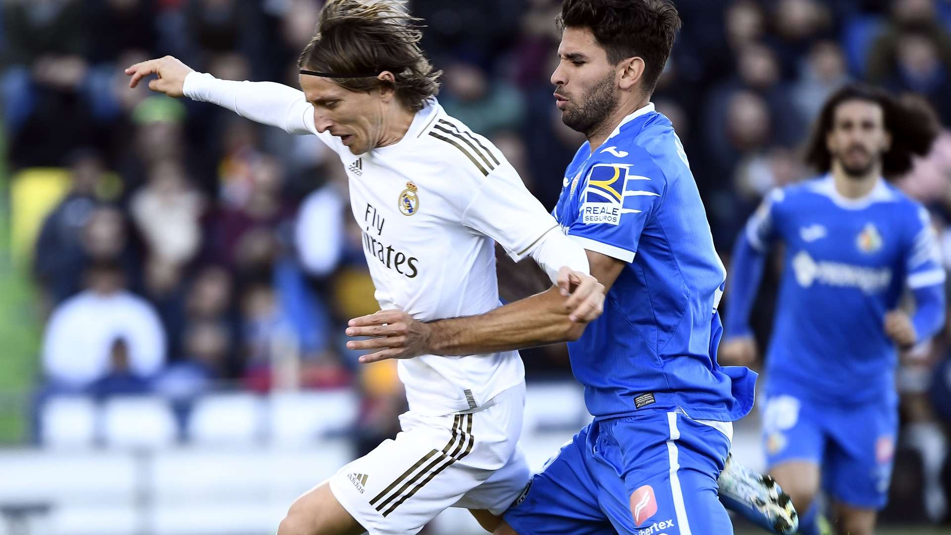 Cabrera, Modric y Cucurella, Getafe-Real Madrid