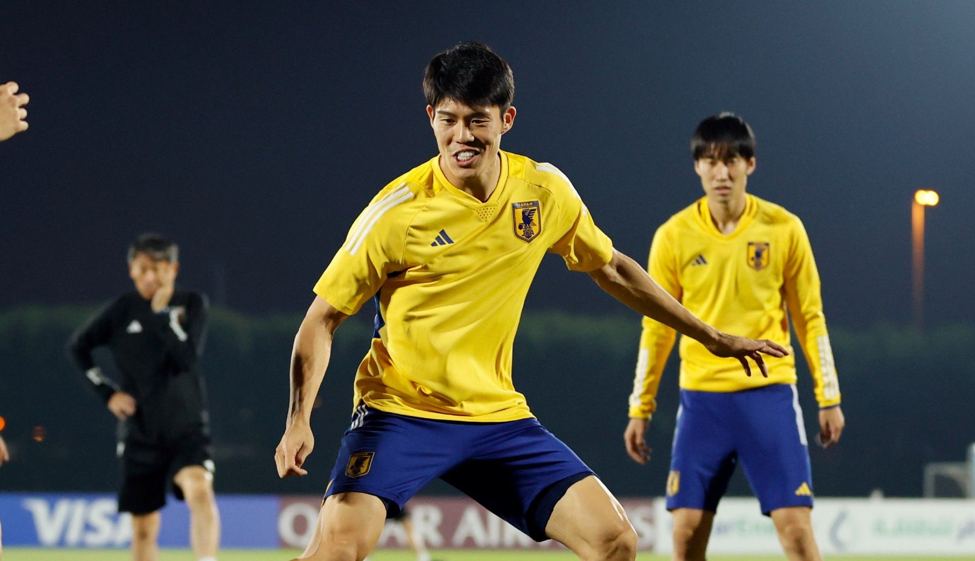 tomiyasu japan training