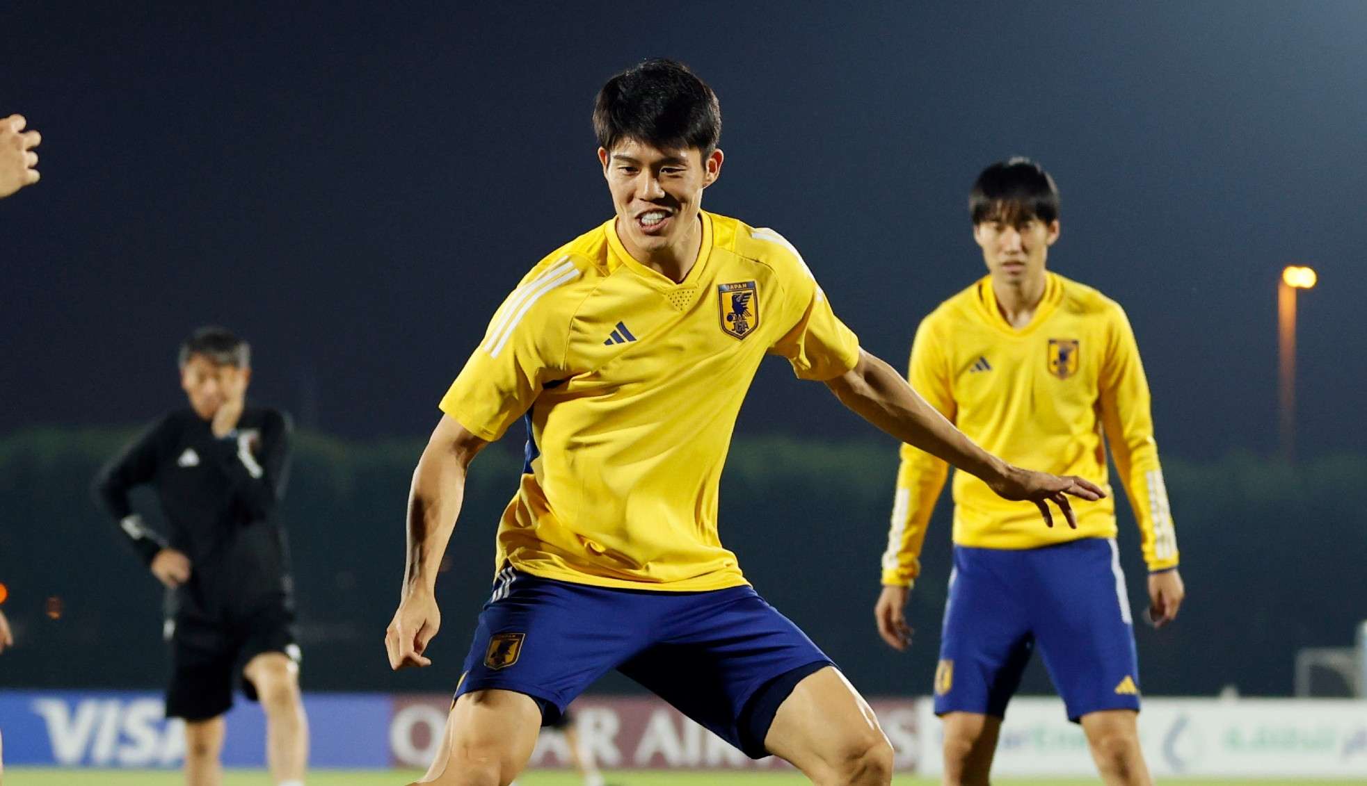 tomiyasu japan training