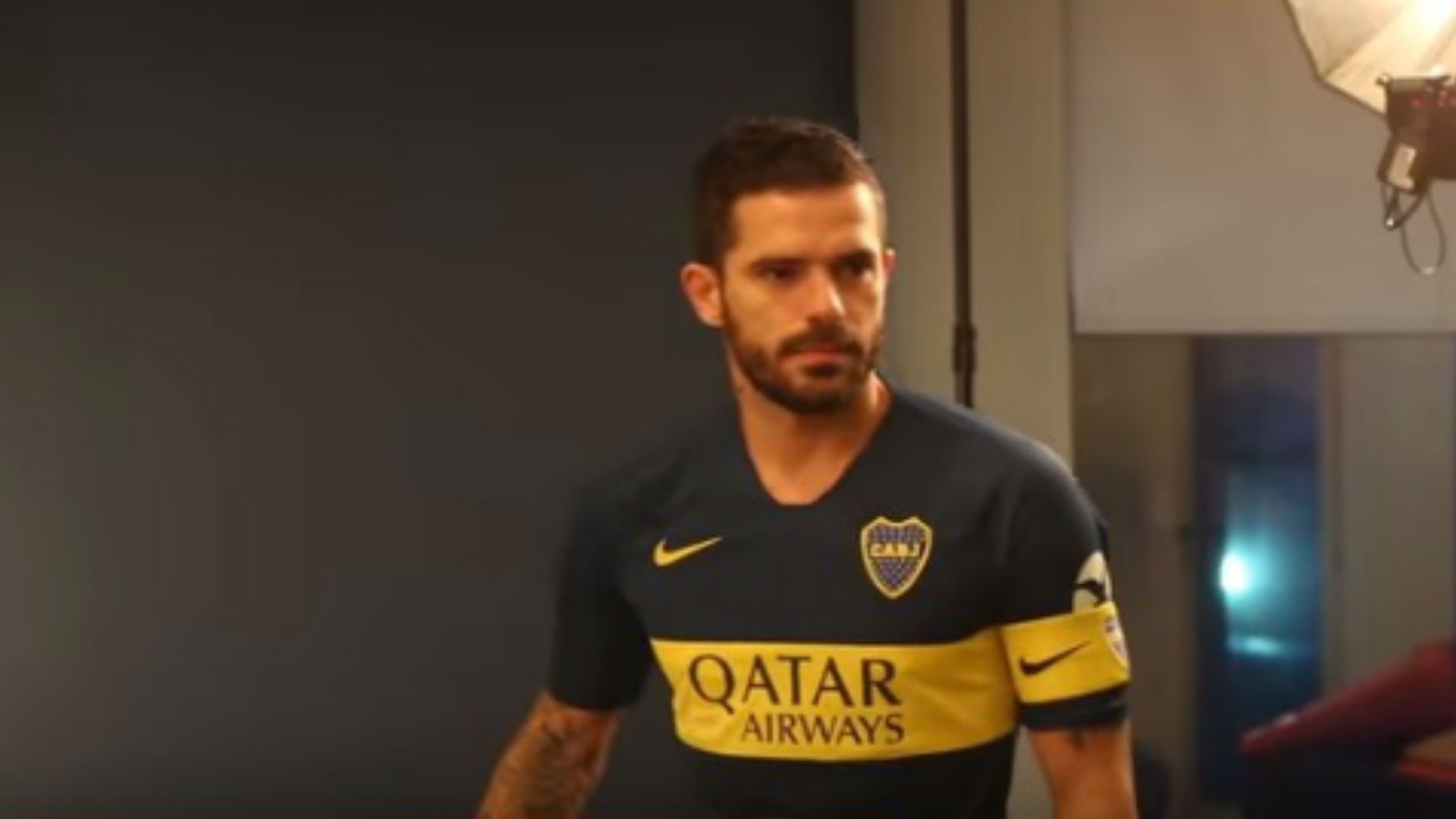 Captura Fernando Gago foto institucional Boca 30072018