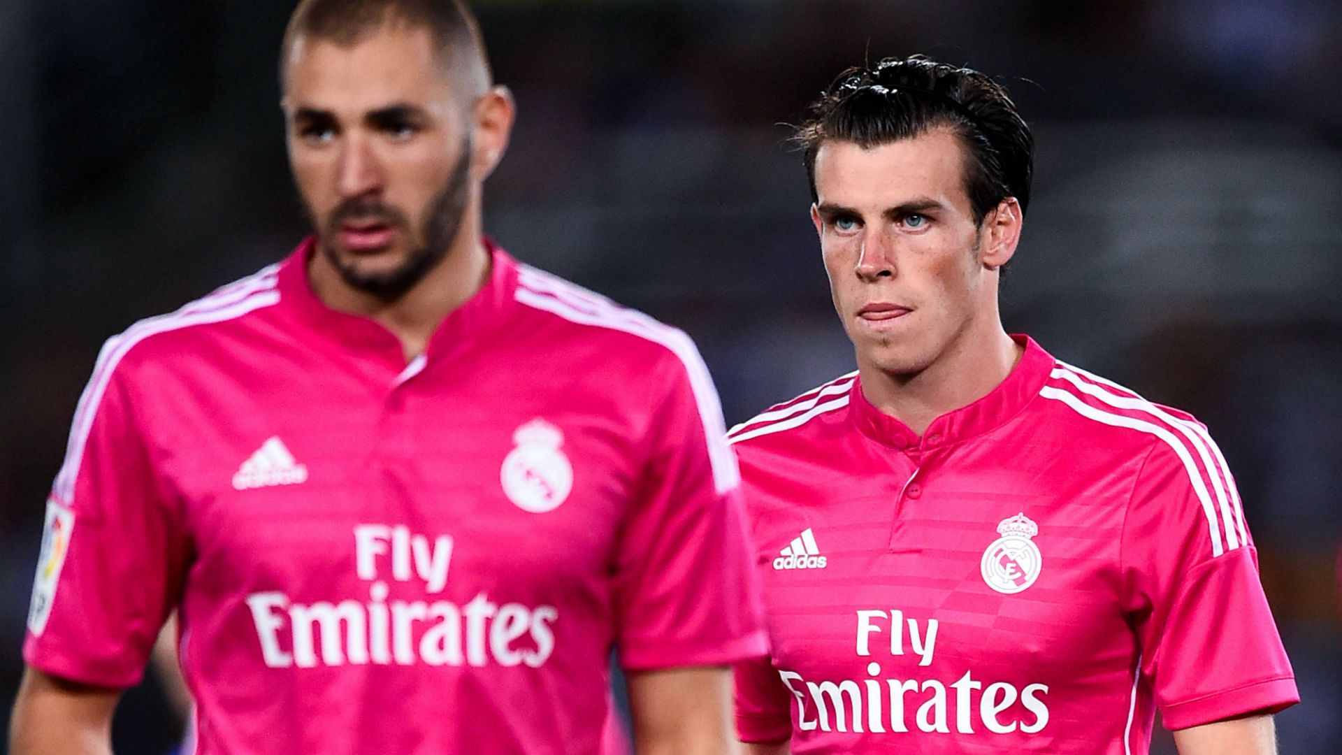 Benzema Bale Real Madrid Liga Pink shirt 2014