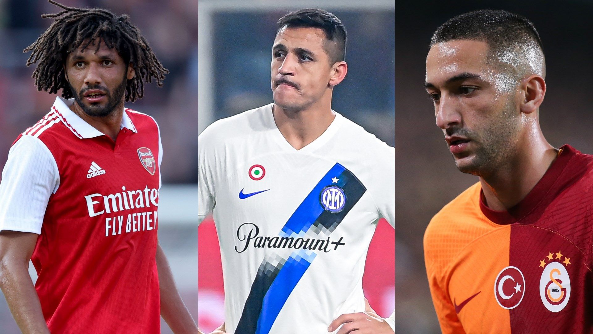 Mohamed Elneny Arsenal Alexis Sanchez Inter Hakim Ziyech Galatasaray