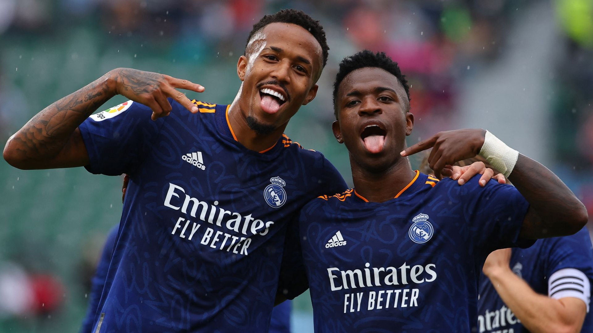 Eder Militao, Vinicius Jr, Real Madrid away 2021-22