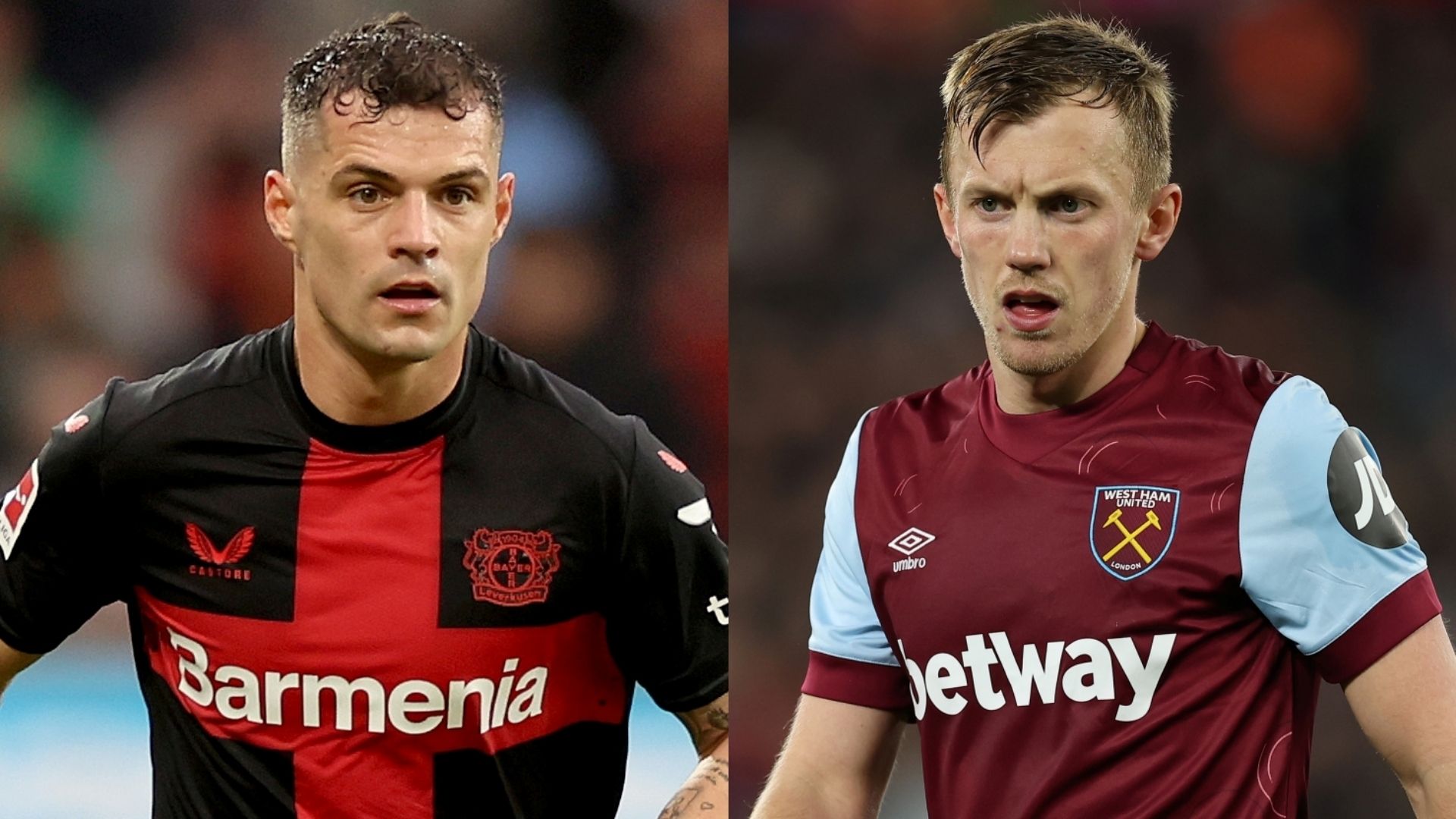 Granit Xhaka Leverkusen James Ward-Prowse West Ham