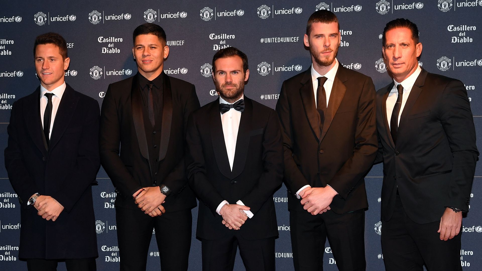 Ander Herrera Marcos Rojo Juan Mata David de Gea Emilio Alvarez Man Utd 2019