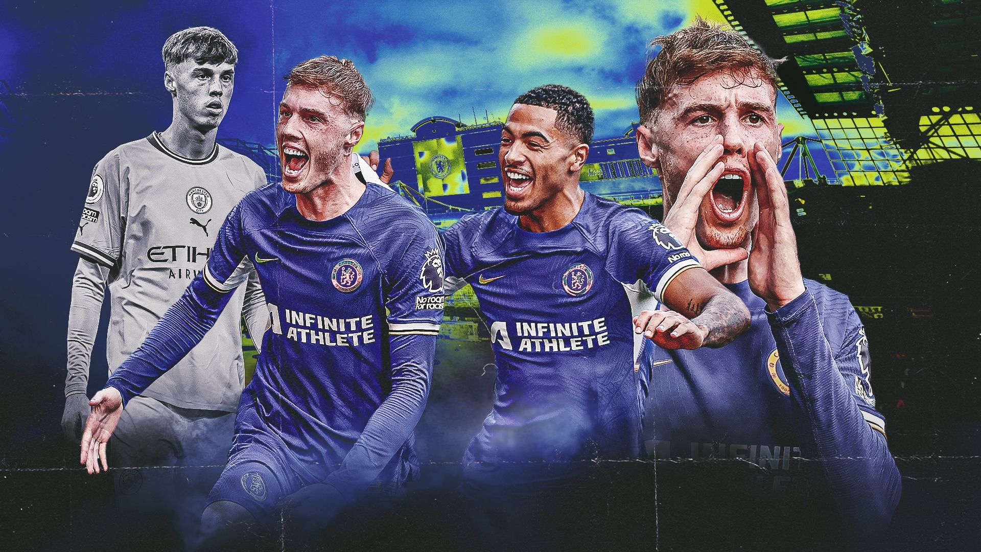 Cole Palmer celebrating for Chelsea