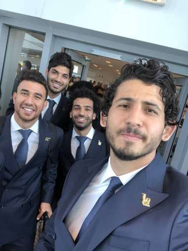 منتخب مصر في طريقه إلى روسيا