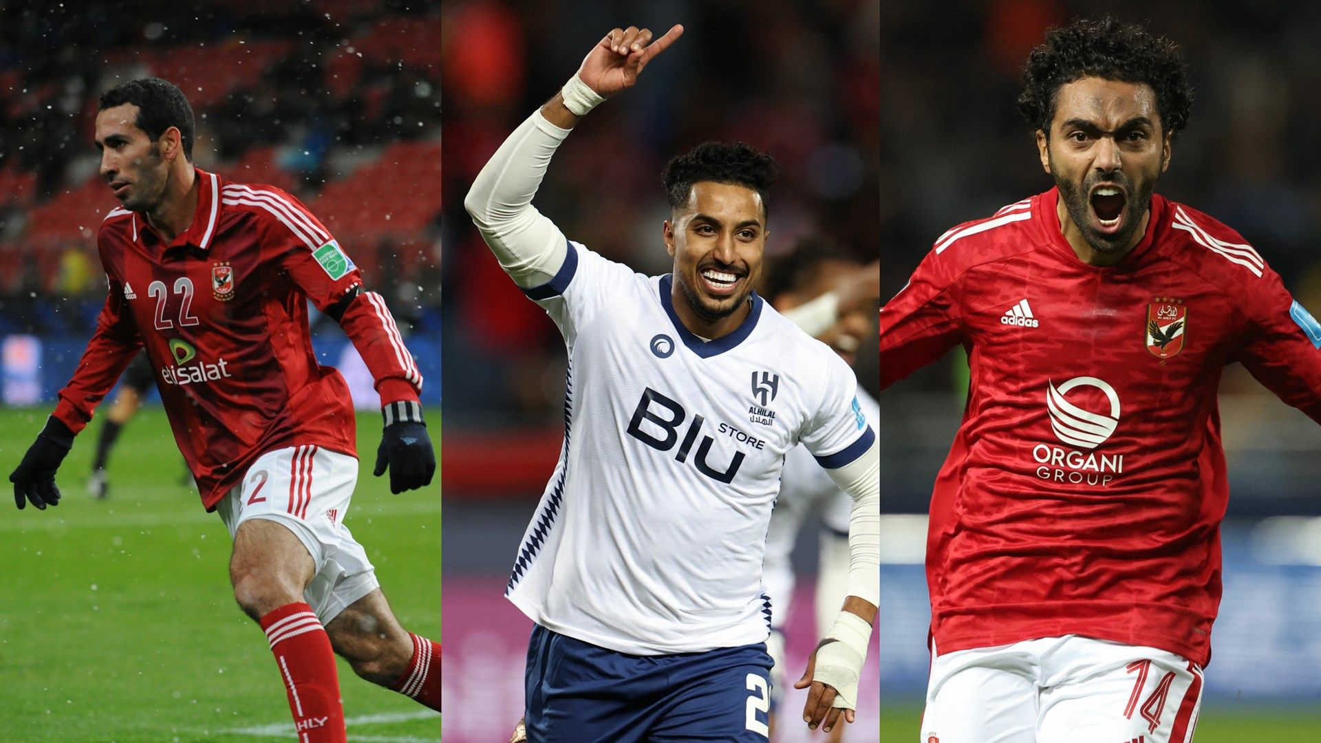 Salem Al Dawsari Mohamed Aboutrika Hussein El Shahat