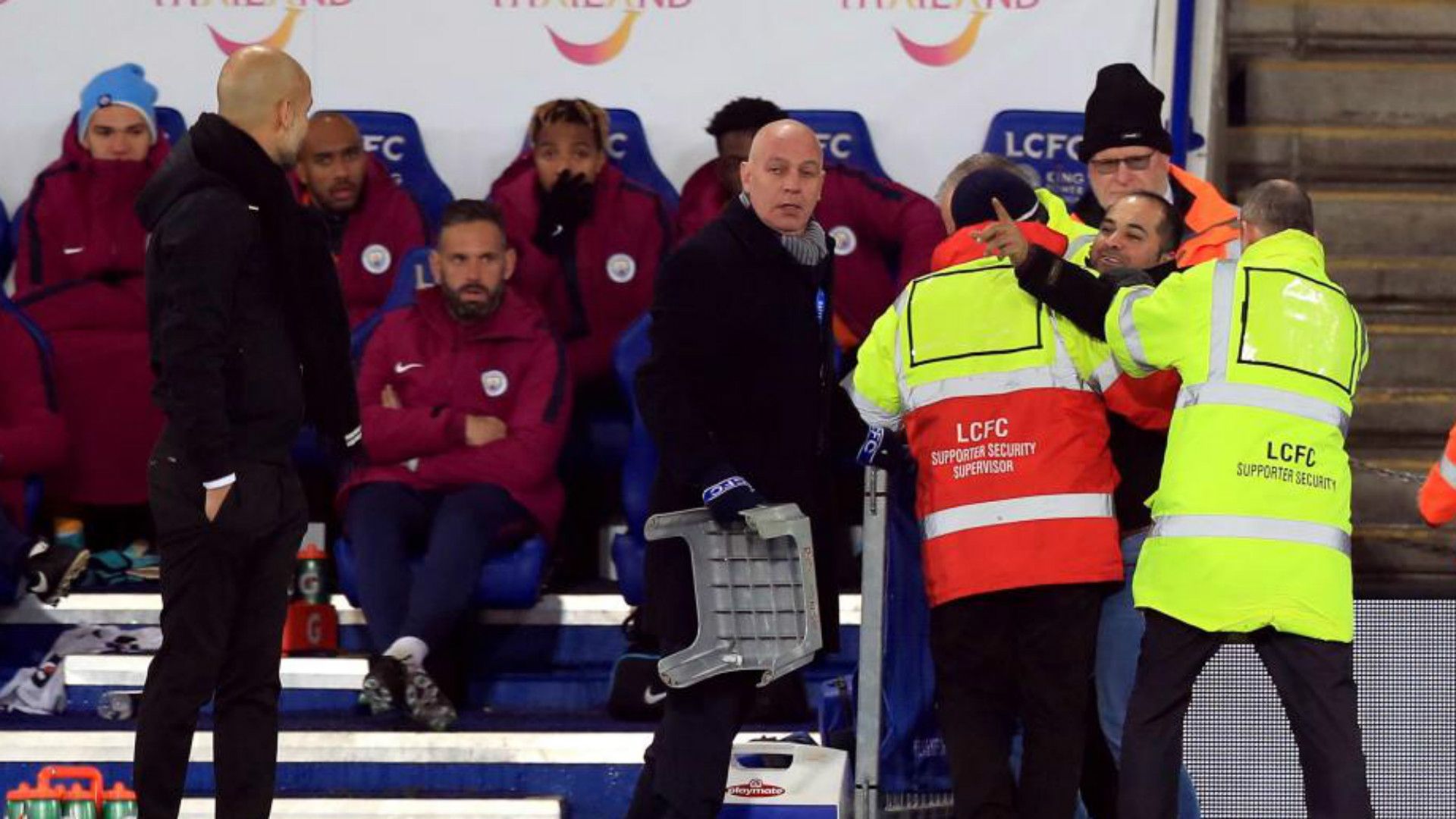 Pitch invader Pep Guardiola Carabao Cup