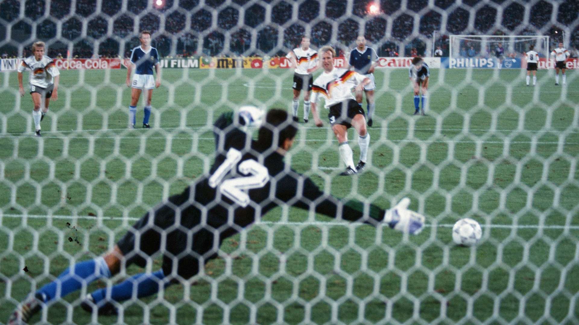 Andreas Brehme West Germany Sergio Goycochea Argentina