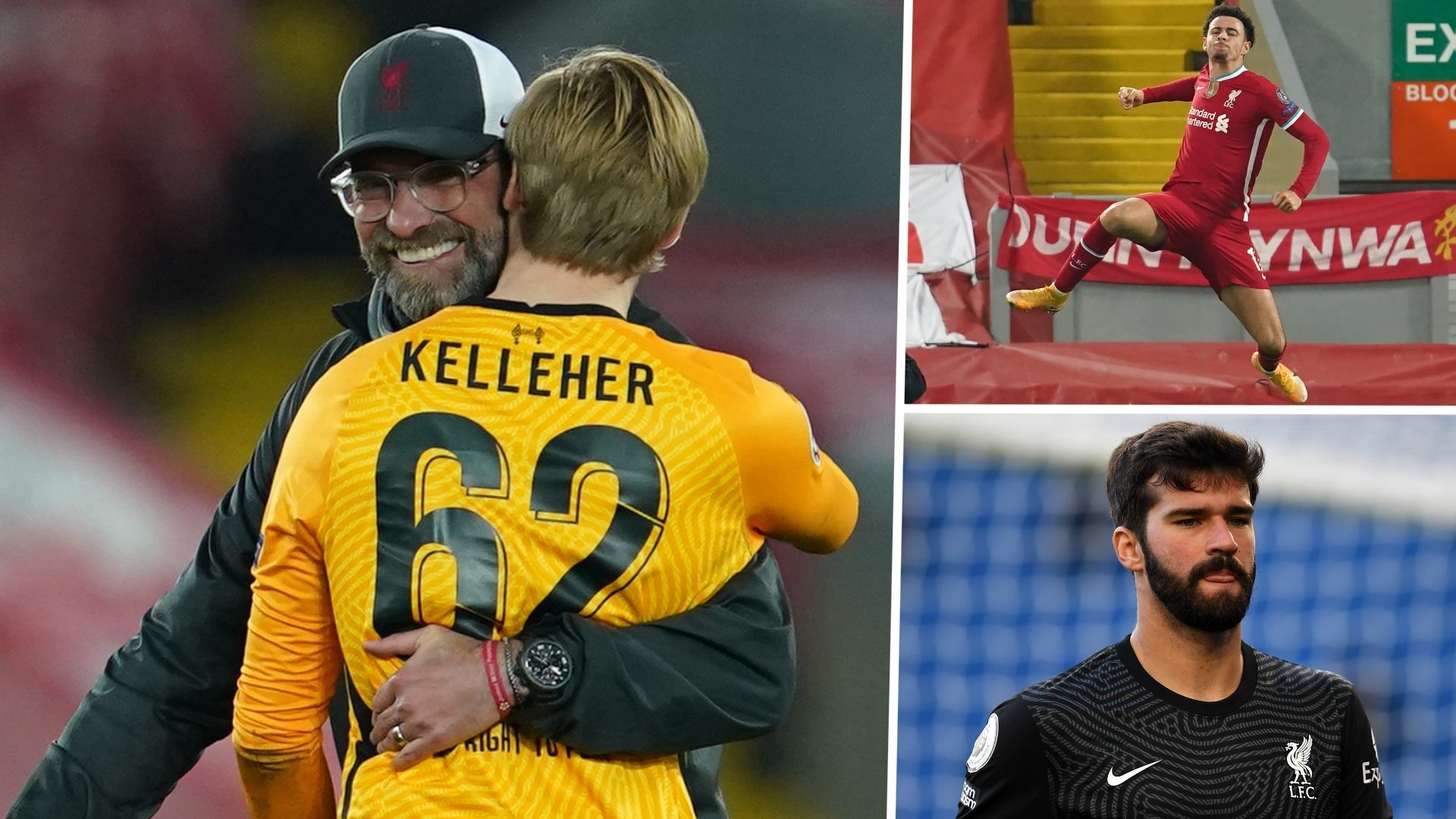Jurgen Klopp Kelleher Curtis Jones Alisson Liverpool