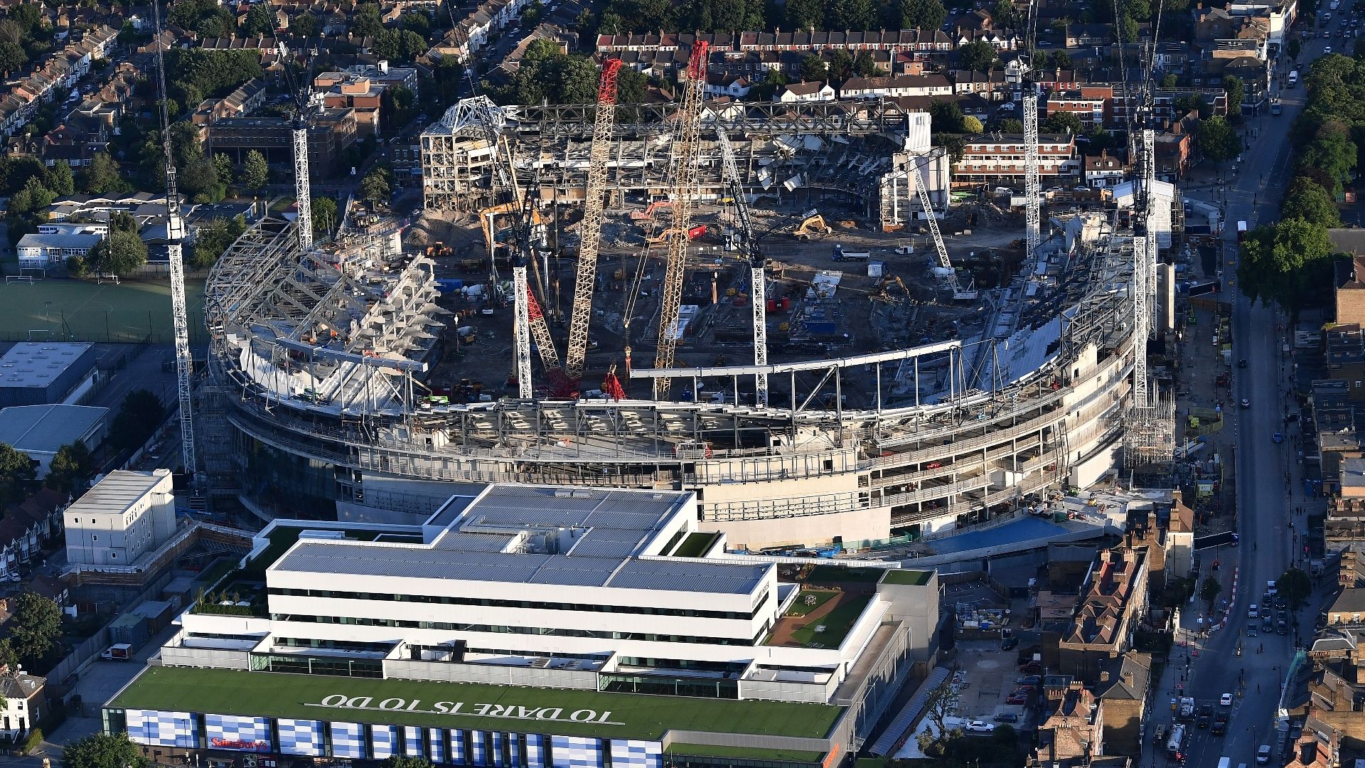 White Hart Lane construction