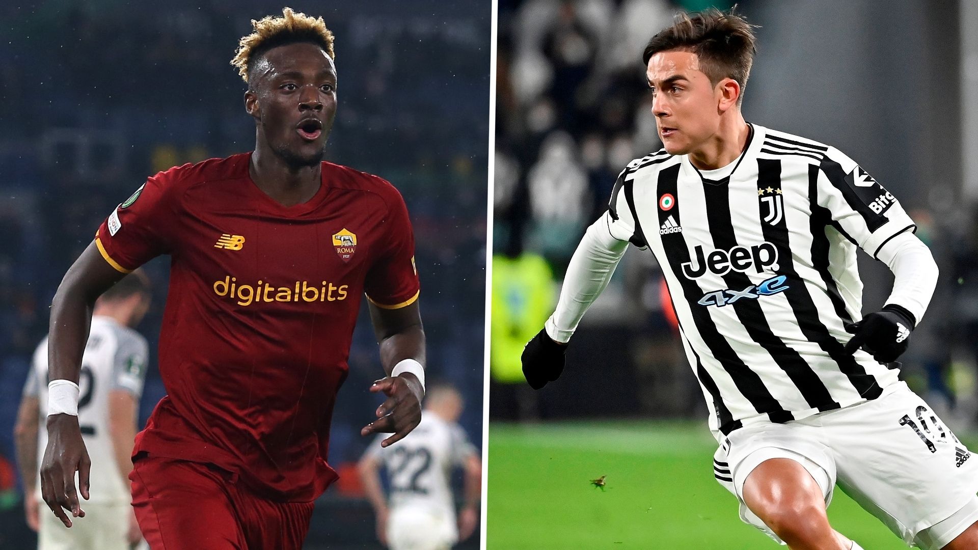 Abraham Dybala Roma Juventus