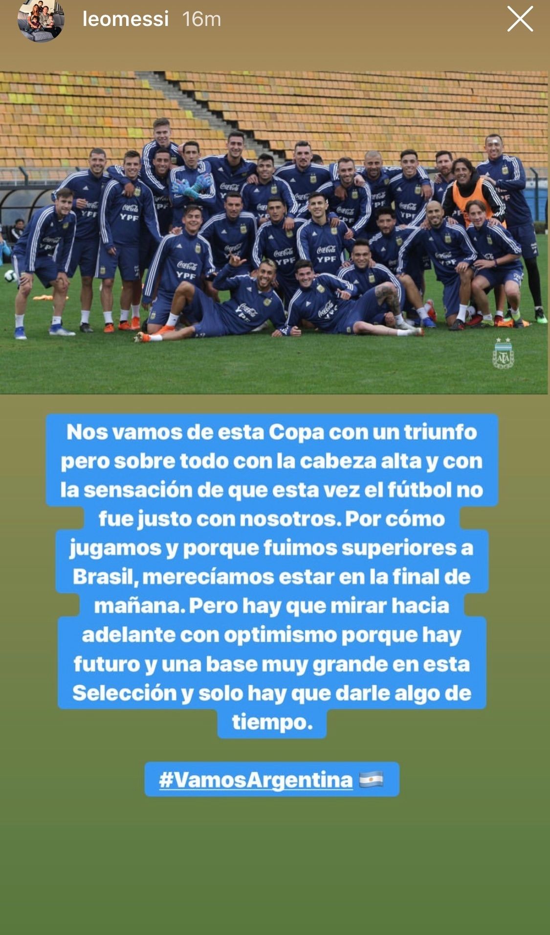 Messi IG - Embed only