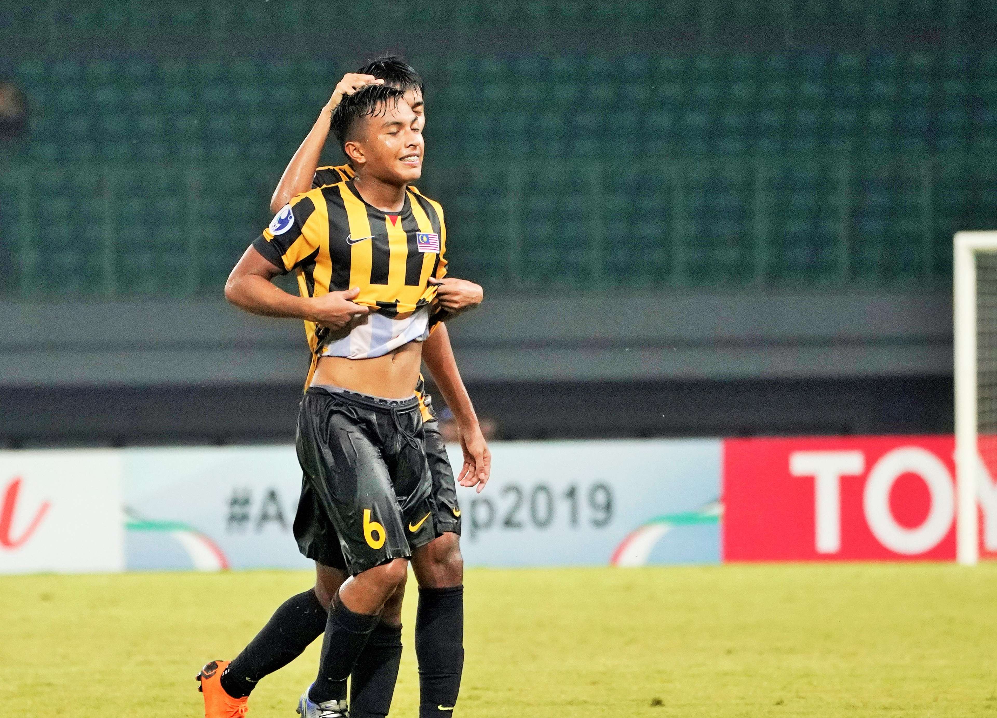 Nabil Hakim Bokhari, Malaysia U-19, AFC U19 Championship, 23102018