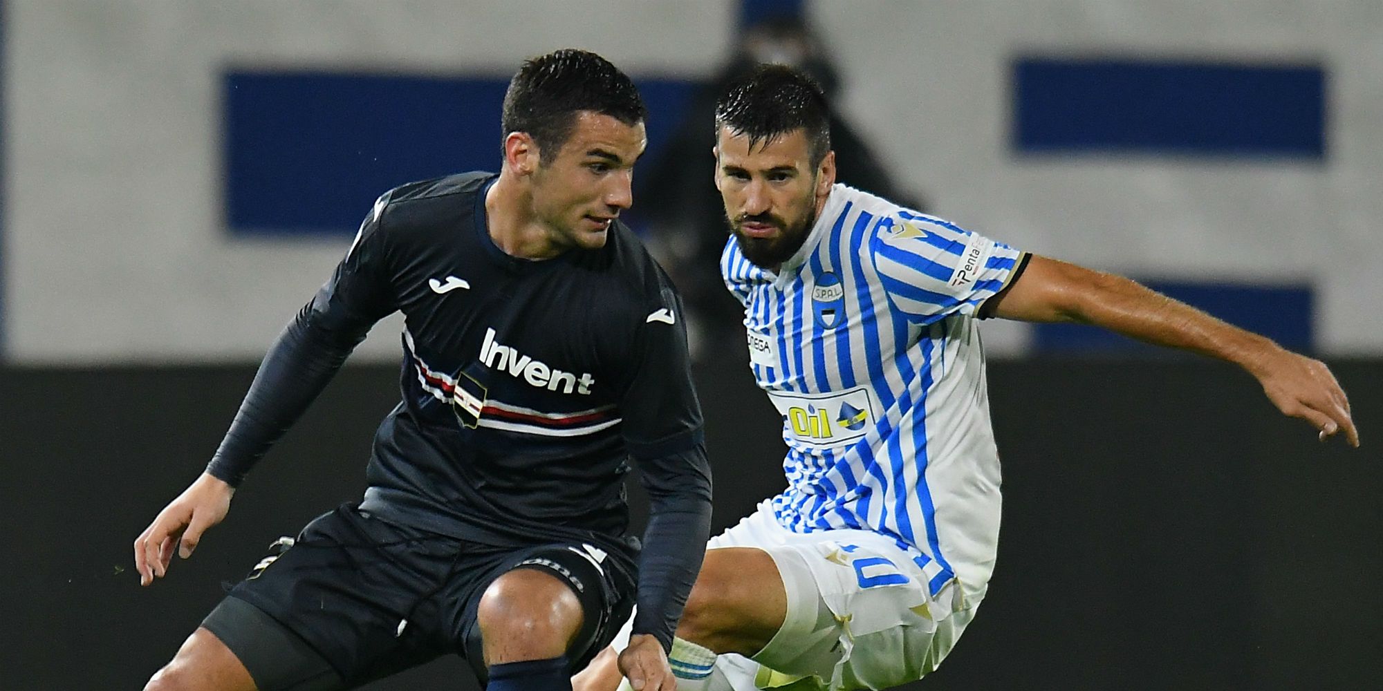 Nenad Tomovic Federico Bonazzoli SPAL Sampdoria