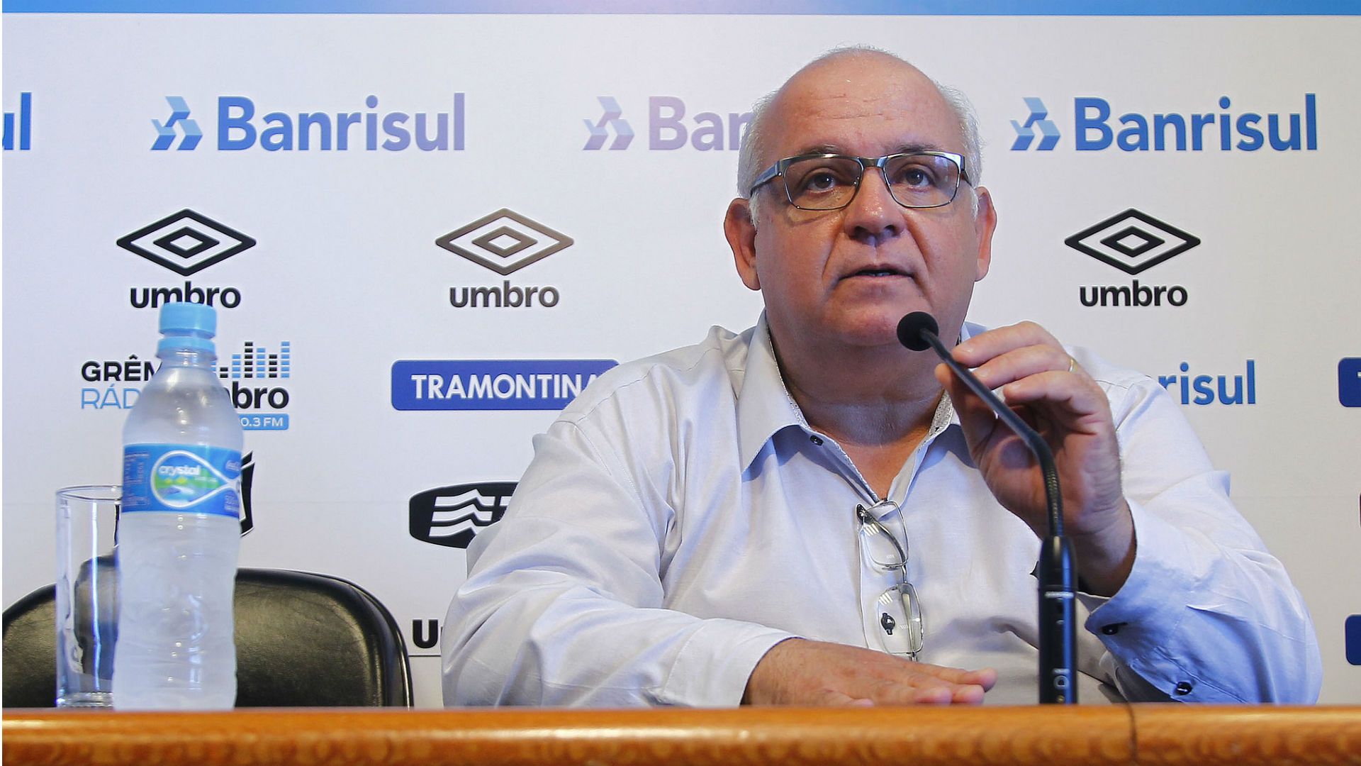 Presidente do Gremio, Romildo Bolzan Junior