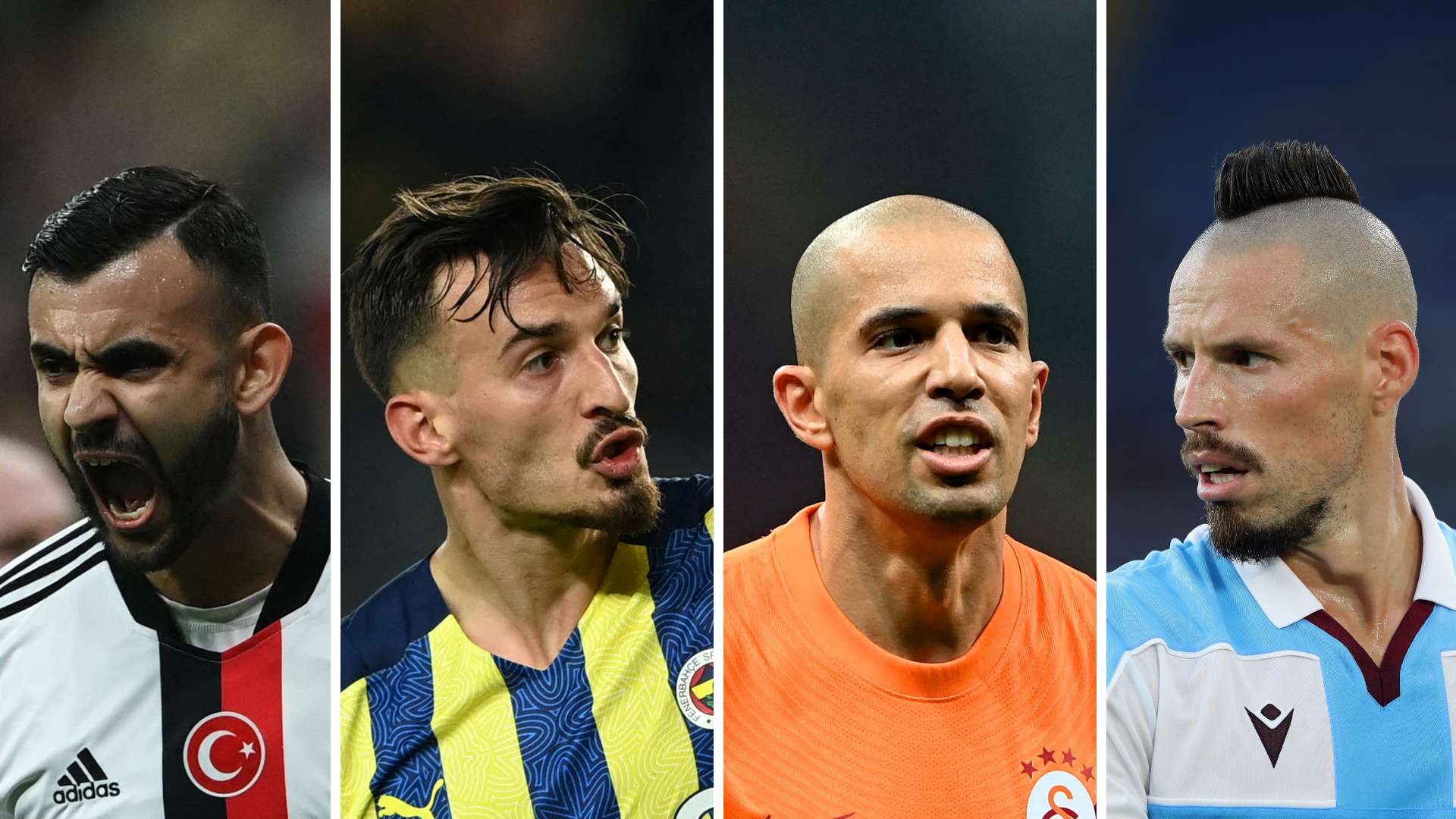 Rachid Ghezzal & Mergim Berisha & Sofiane Feghouli & Marek Hamsik GFX