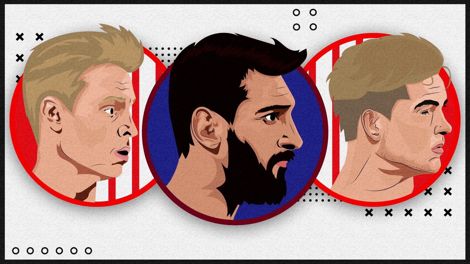 De Ligt De Jong Messi GFX