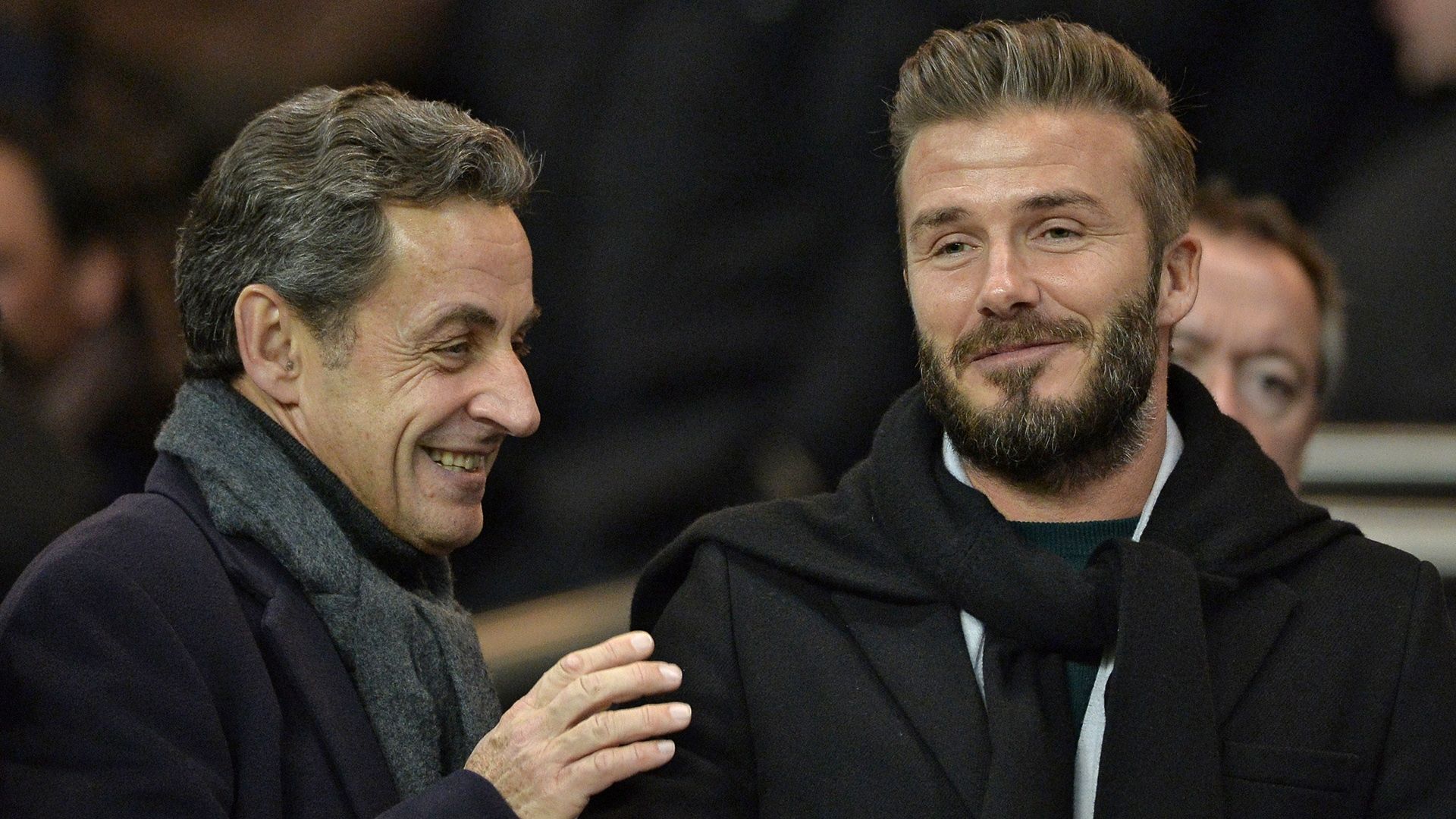David Beckham Nicolas Sarkozy PSG Chelsea Champions League 17022015