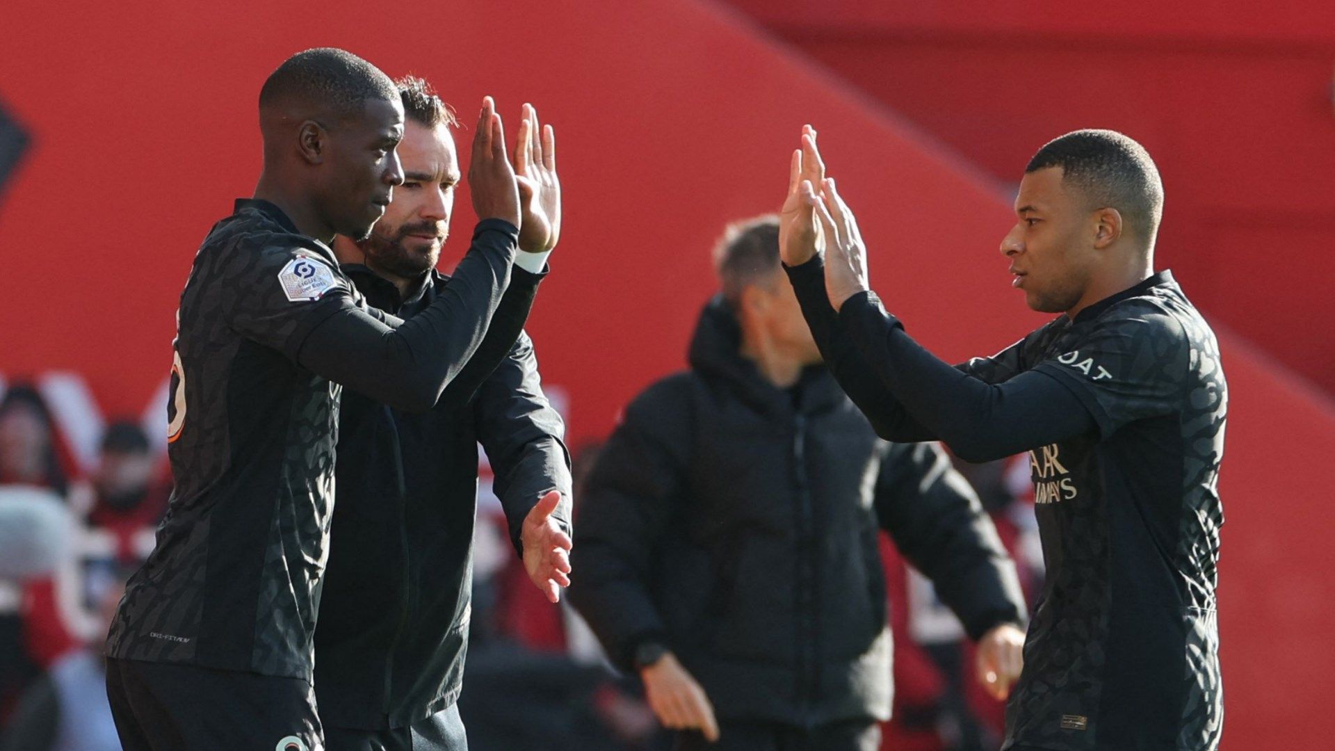 Nordi Mukiele Kylian Mbappe PSG 2023-24