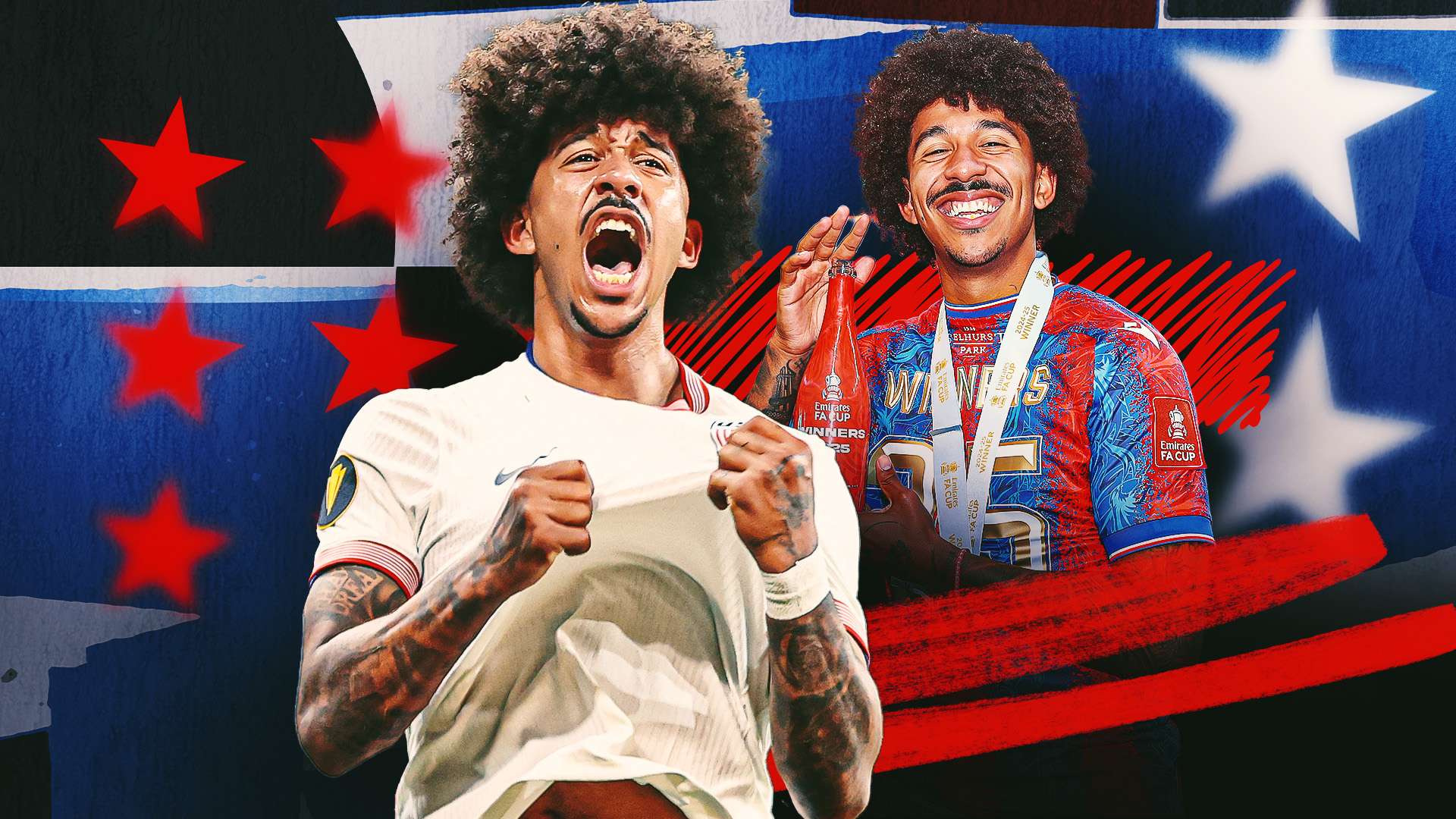 Chris%20Richards%20GFX 'Be more like a monster' - Chris Richards has found his voice, and with a Gold Cup on the line and a World Cup a year away, the USMNT and Crystal Palace star is not afraid to use it