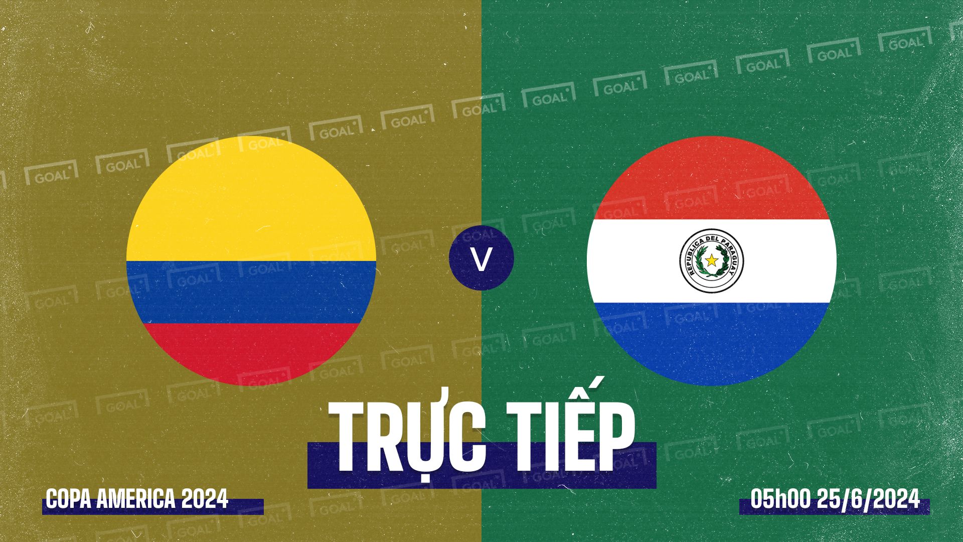 Colombia vs Paraguay Copa America 2024 GFX