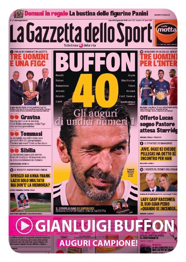Figurina speciale 40 anni Buffon