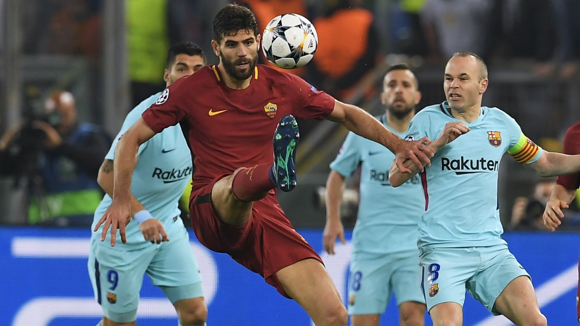Federico Fazio Roma Barcelona 10042018 Champions League