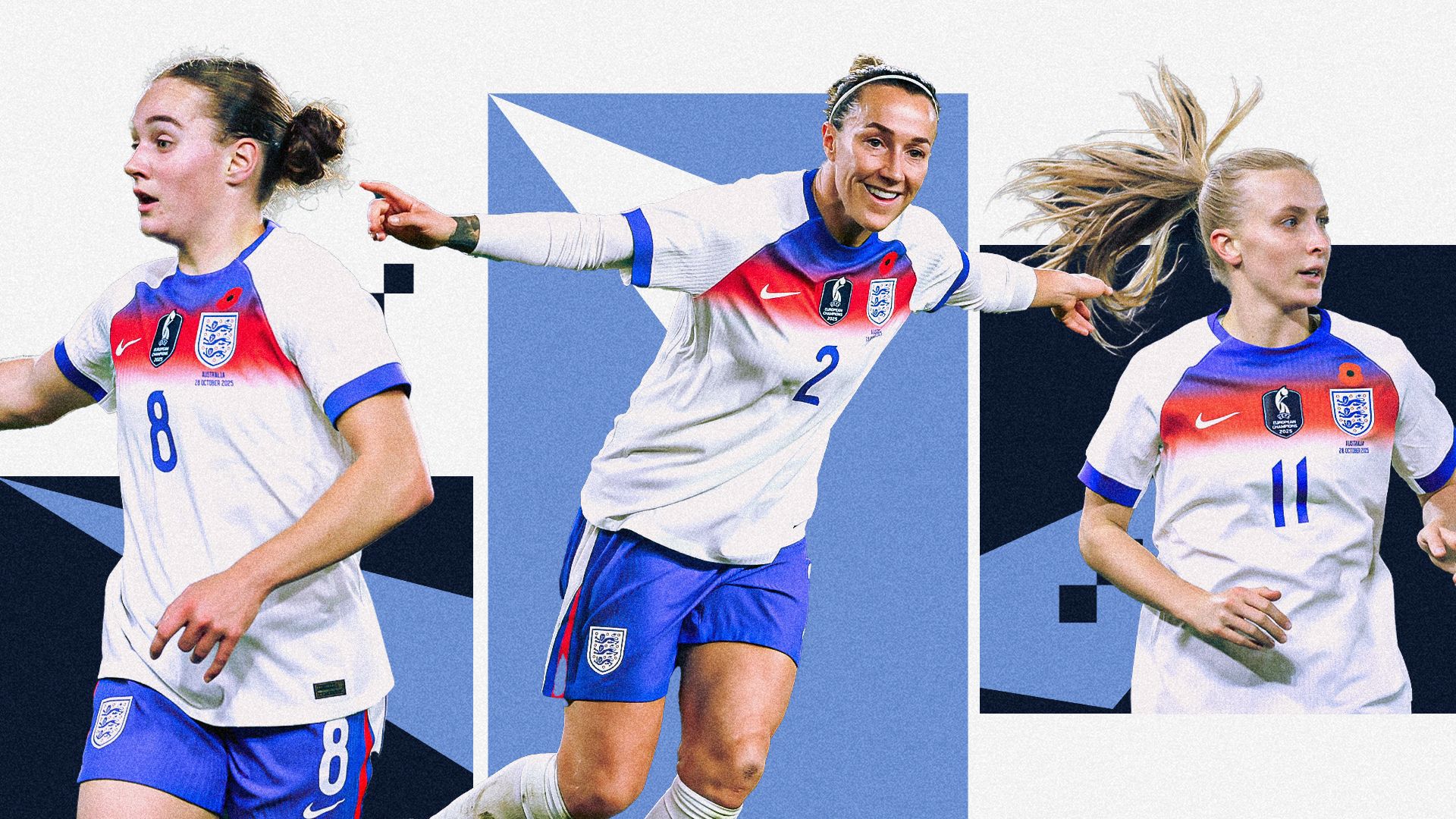 Lucia Kendall Lucy Bronze Aggie Beever-Jones England gfx