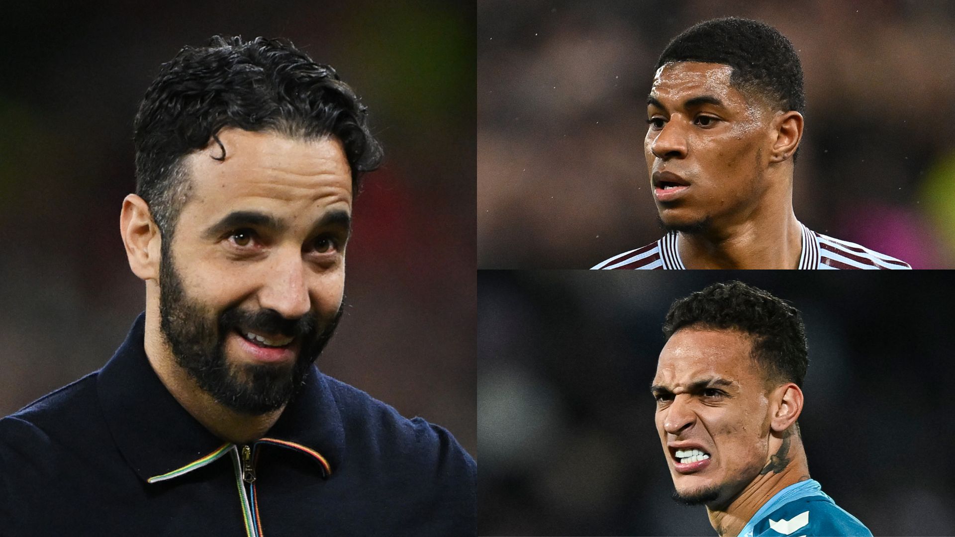 GFX Ruben Amorim Marcus Rashford Antony