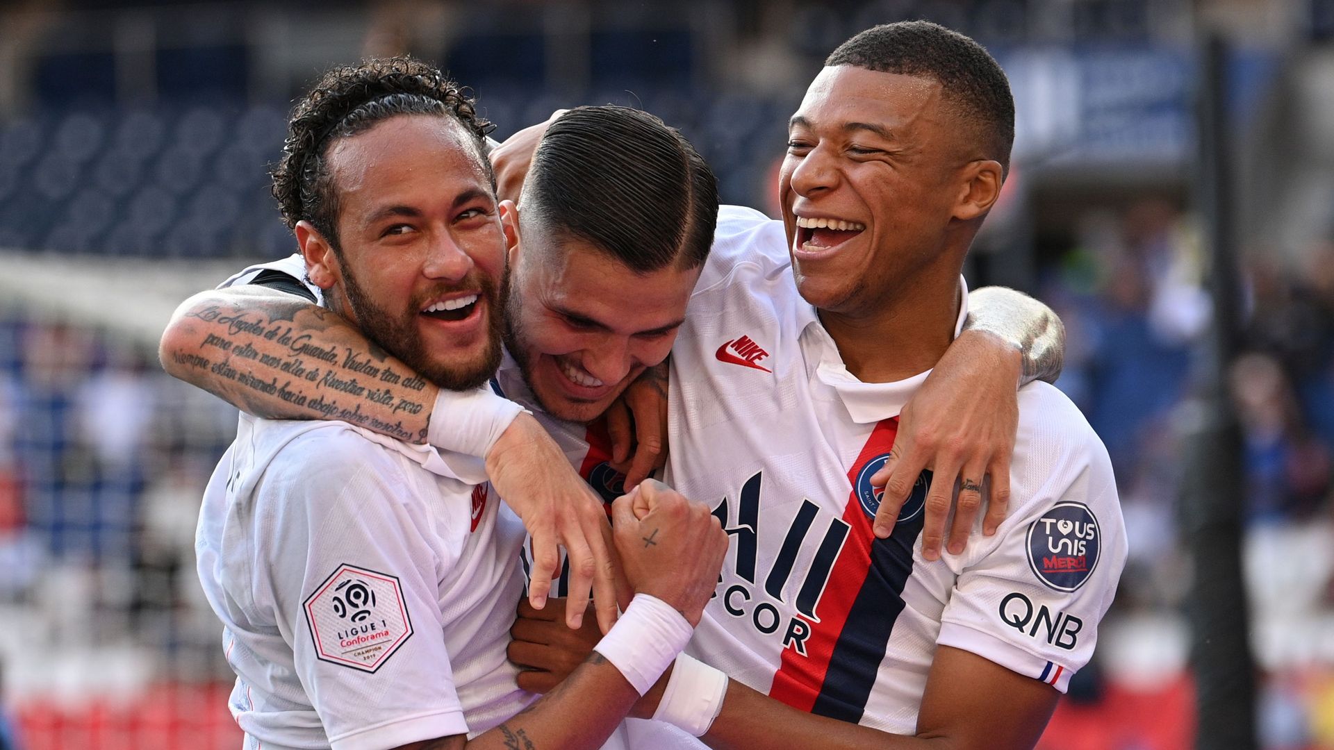 Neymar, Kylian Mbappe, Mauro Icardi