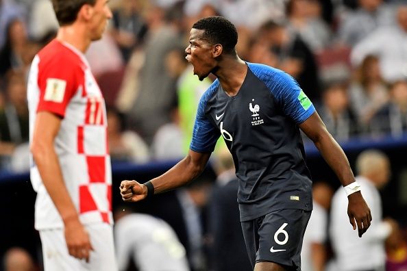 Paul Pogba France Croatia 15/07/18