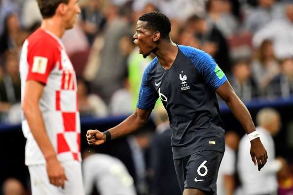 Paul Pogba France Croatia 15/07/18