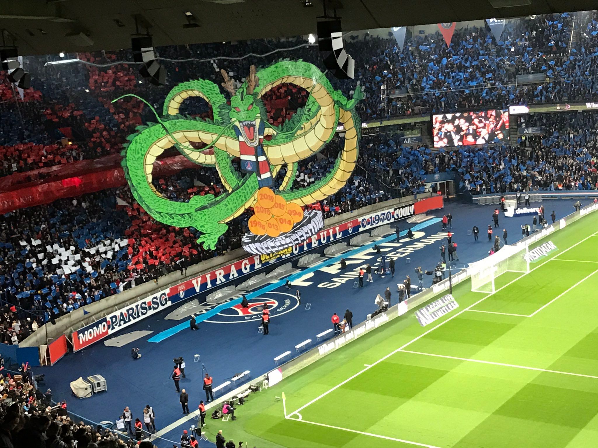 PSG Dragon Ball Tifo vs OM