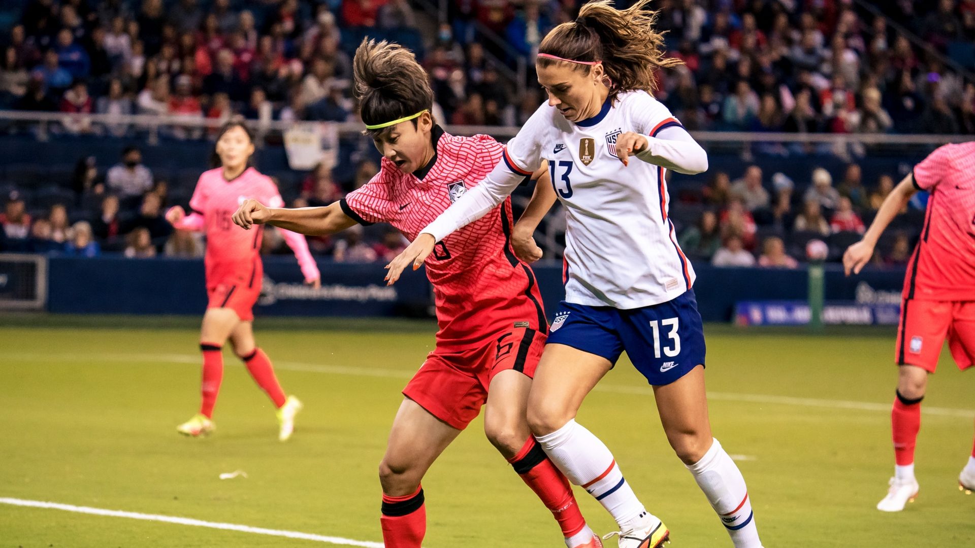 Alex Morgan USWNT Lim Seon-Joo South Korea