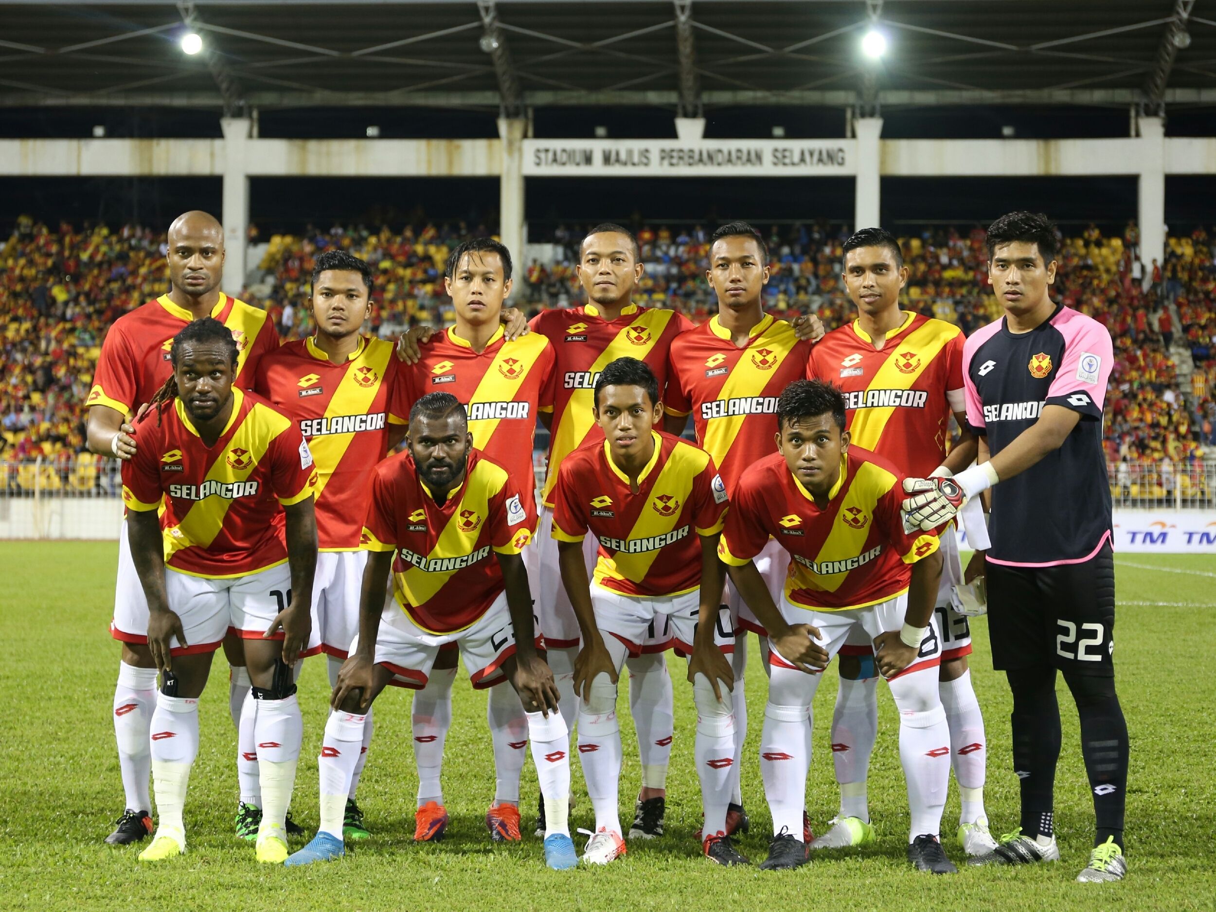 Selangor's first eleven against Pulau Pinang 21/1/2017