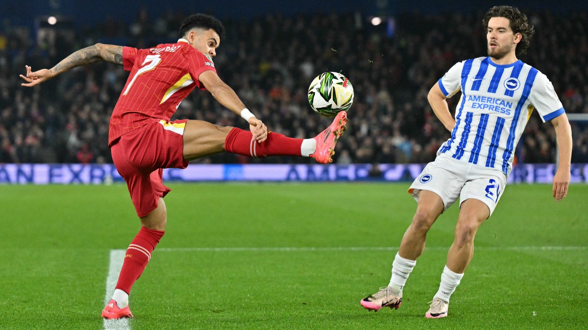 Luis Diaz Brighton Liverpool Carabao Cup 2024-25
