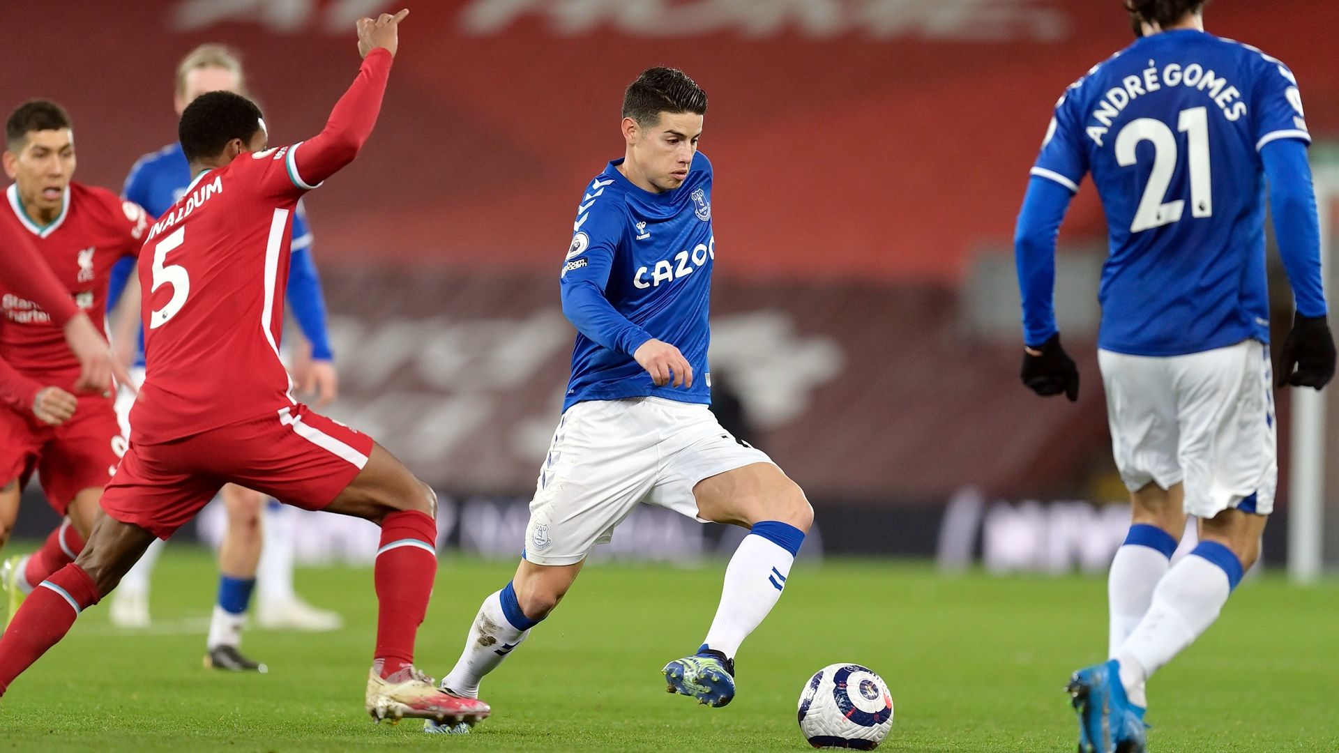 James Rodríguez Everton Premier League 2021