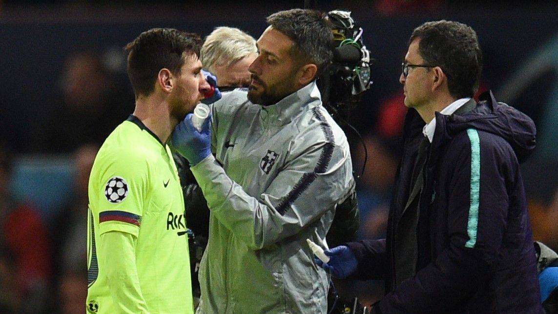 Lionel Messi Luis Suarez Manchester United Barcelona UCL 10042019