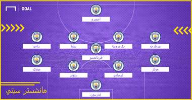 Arabic only Man city XI