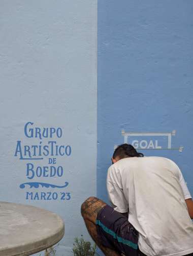 mural messi grupo artistico boedo goal