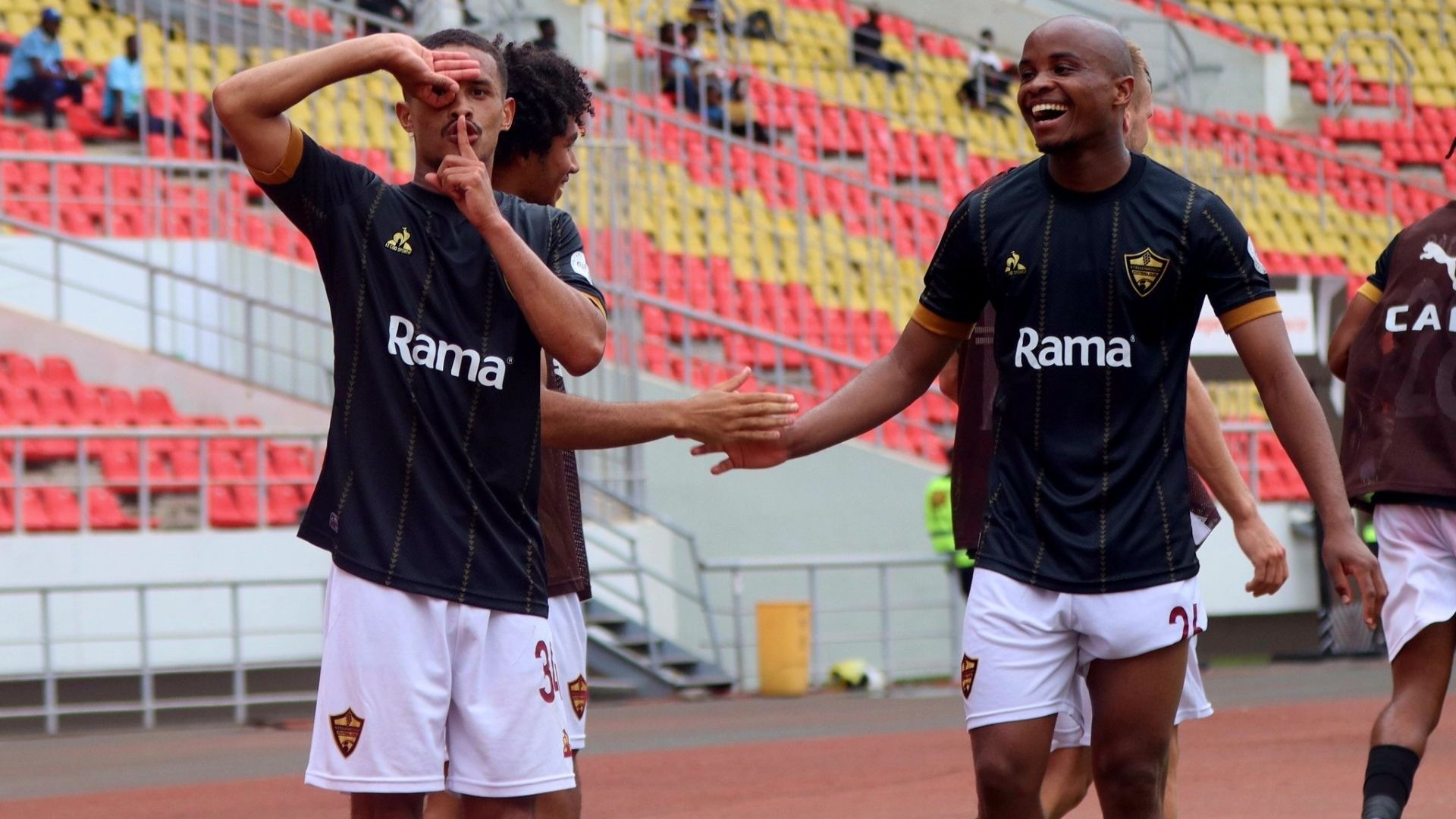 Devin Titus & Athenkosi Mcaba, Stellenbosch FC, December 2024.