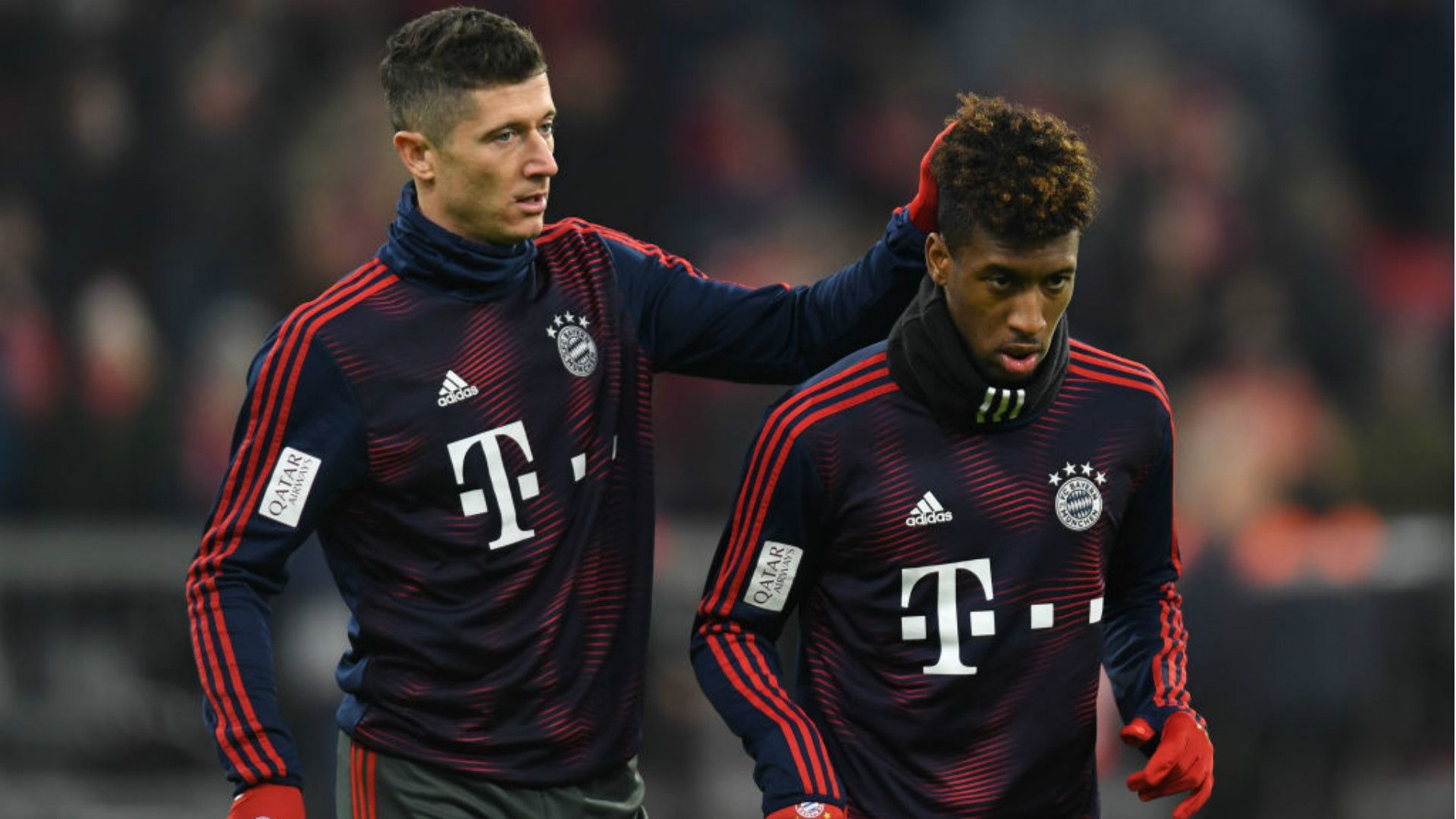 Robert Lewandowski Kingsley Coman Bayern Munchen